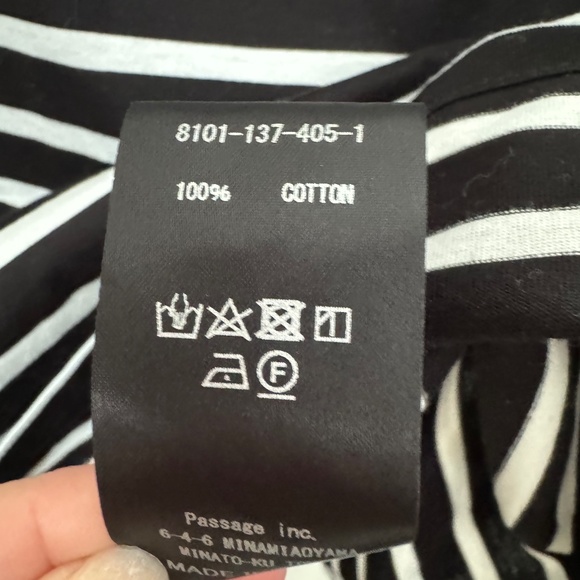 Cogthebigsmoke Dris Stripe Pullover Top Black White M - Picture 6 of 12